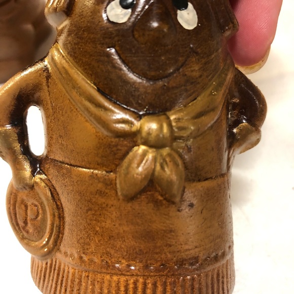 Cowboy Cowgirl Salt Pepper Shakers Treasure Craft Vintage 5" Vintage Western - Picture 6 of 8